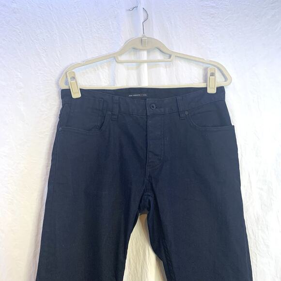 John Varvatos Jeans Mens 33 (33X33) Bowery in Black Slim Straight Fit - Picture 2 of 10